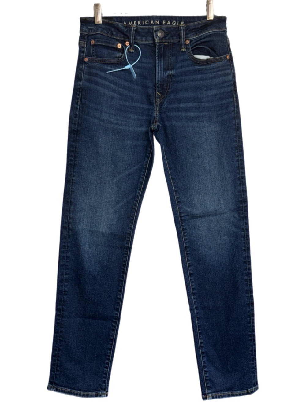 American Eagle - AirFlex+ Slim Straight Jeans - Dark Wash Denim - Size 29x32